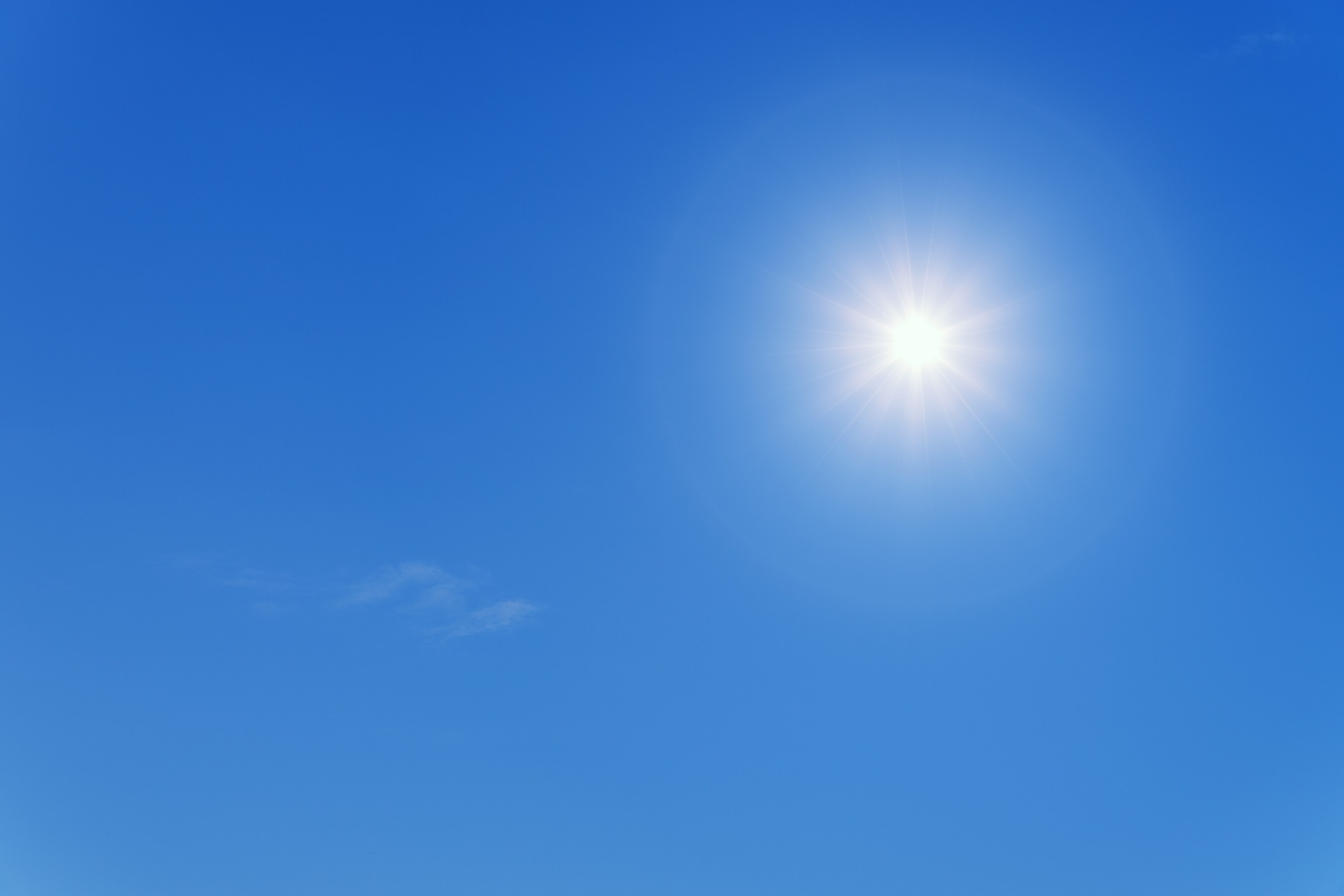 blueskies and sun