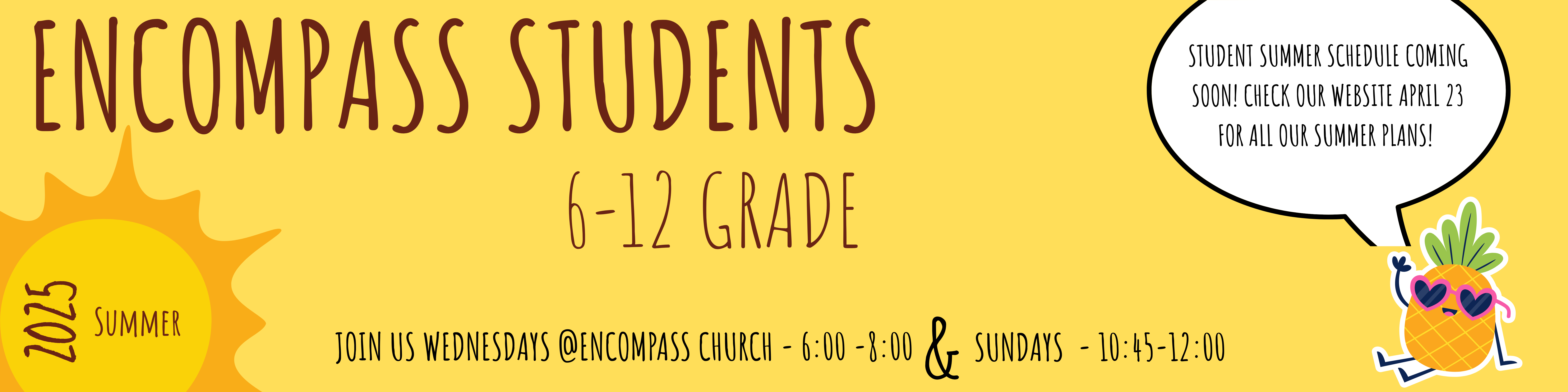 ENCOMPASS STUDENTS 6-12 GRADE