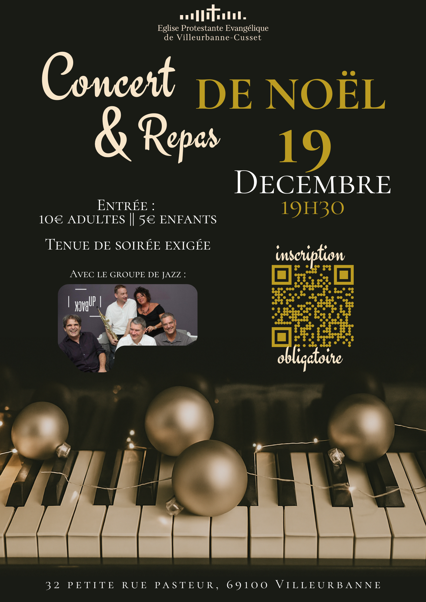 Concer & Repas de No&euml;l groupe BackUp