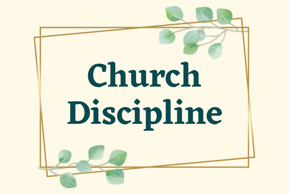 Church Discipline  banner