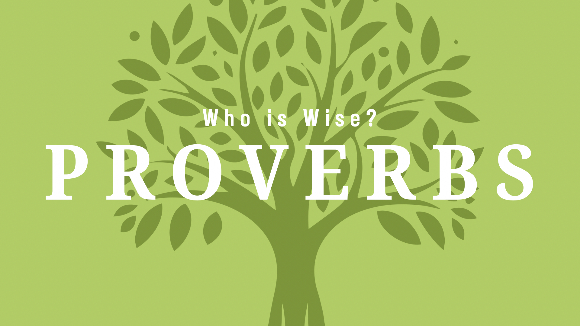 Proverbs banner