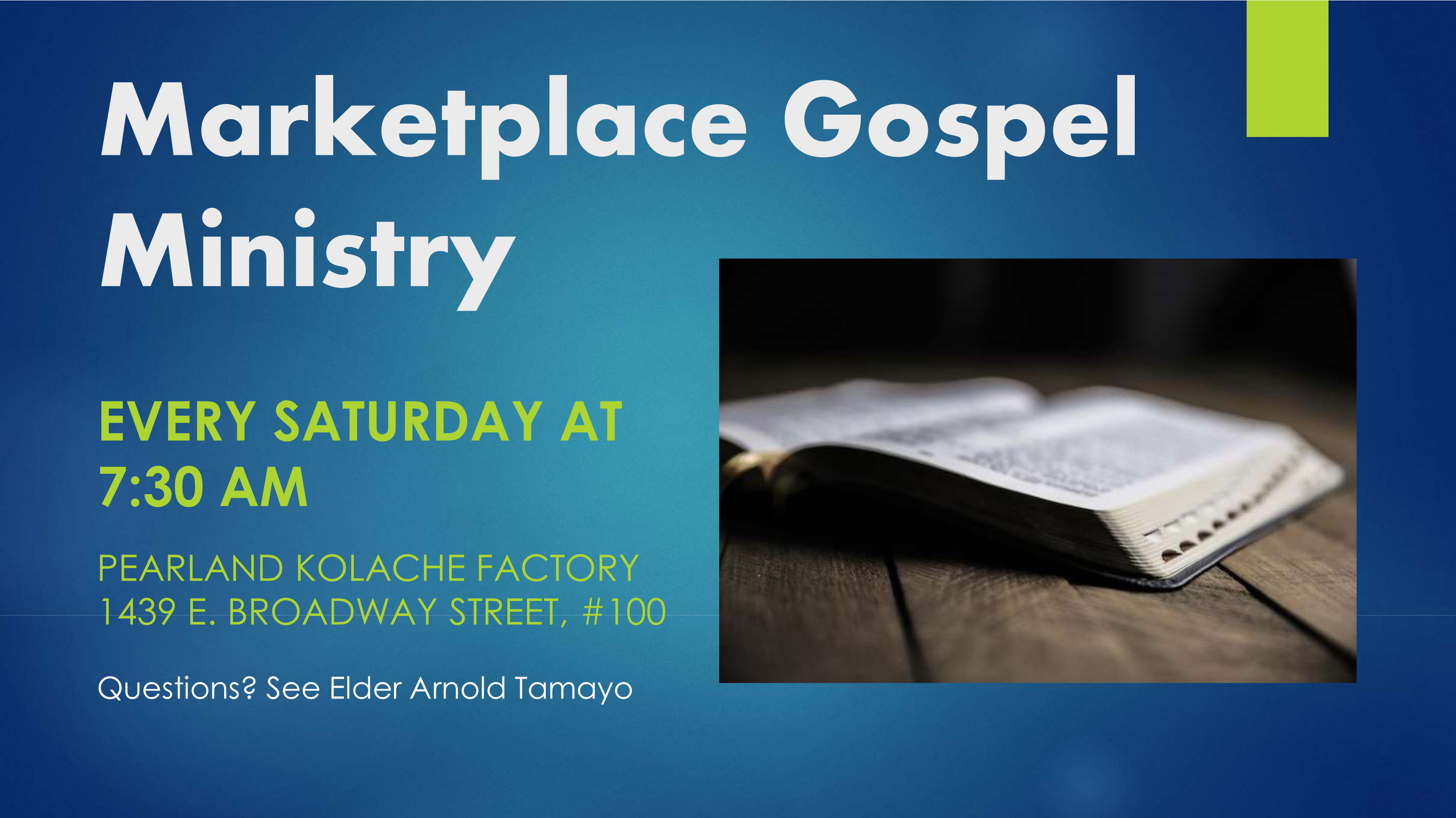 Market place gospel image