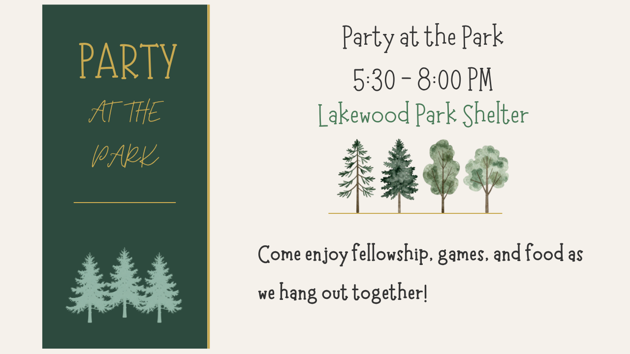 Church Party at Lakewood Park Flyer (600 x 310 px) (1280 x 720 px) (3) image