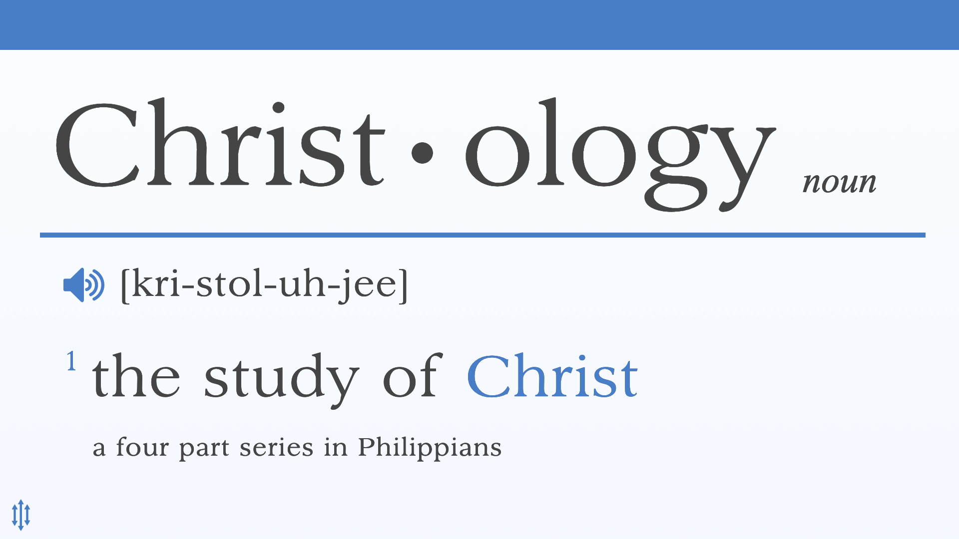 Christology: The Study of Christ banner