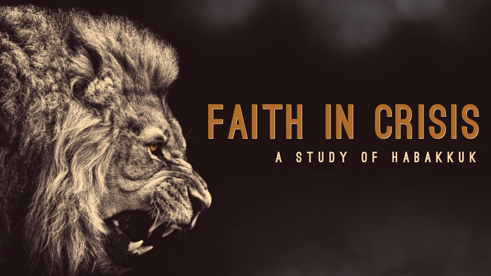 Faith in Crisis: A Study of Habakkuk banner