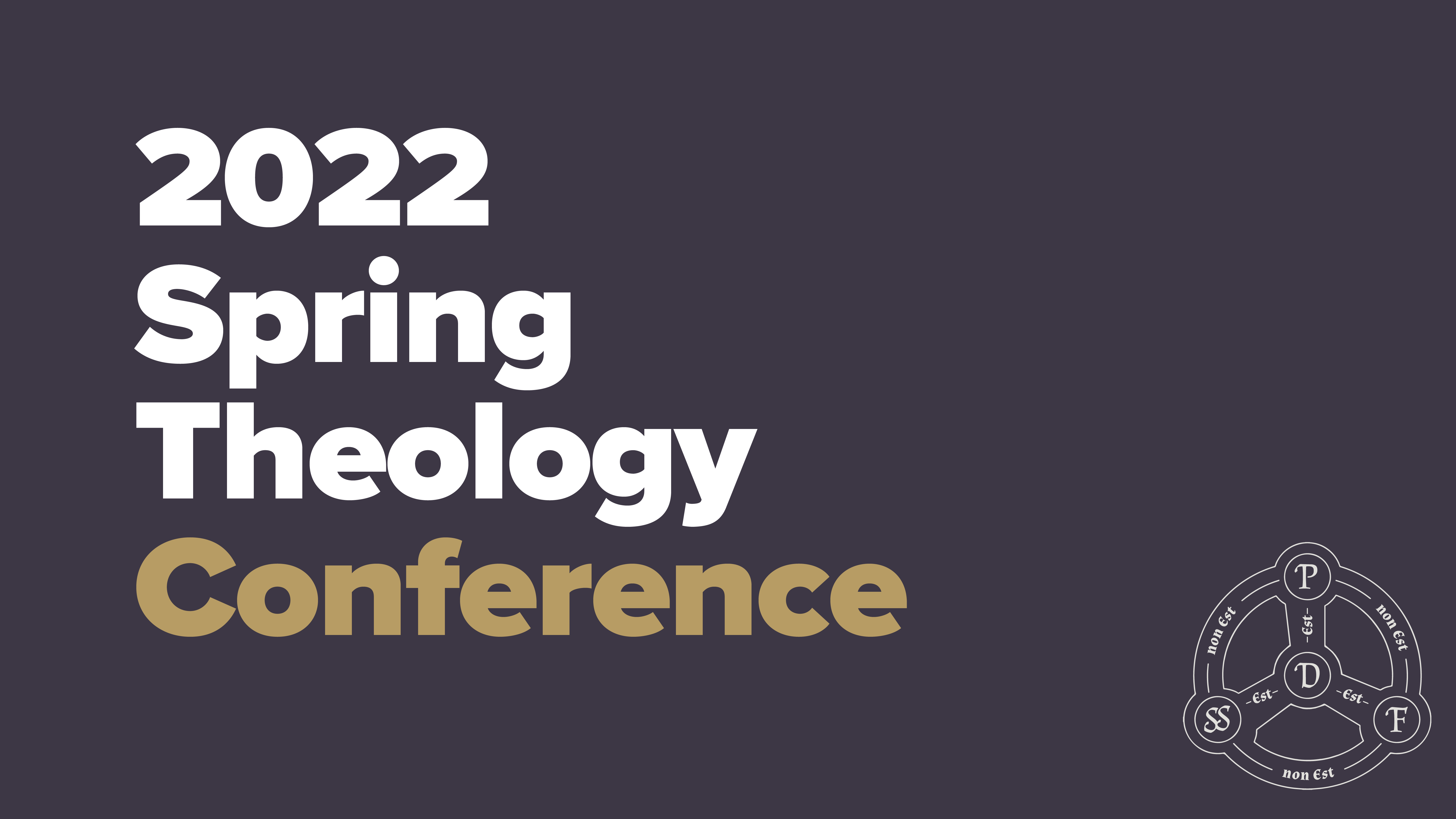 2022 Spring Theology Conference banner