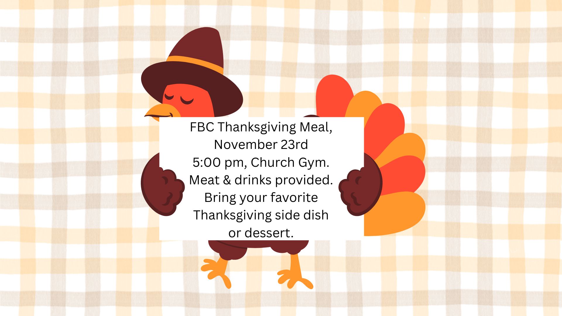 FBC Thanksgiving INFO