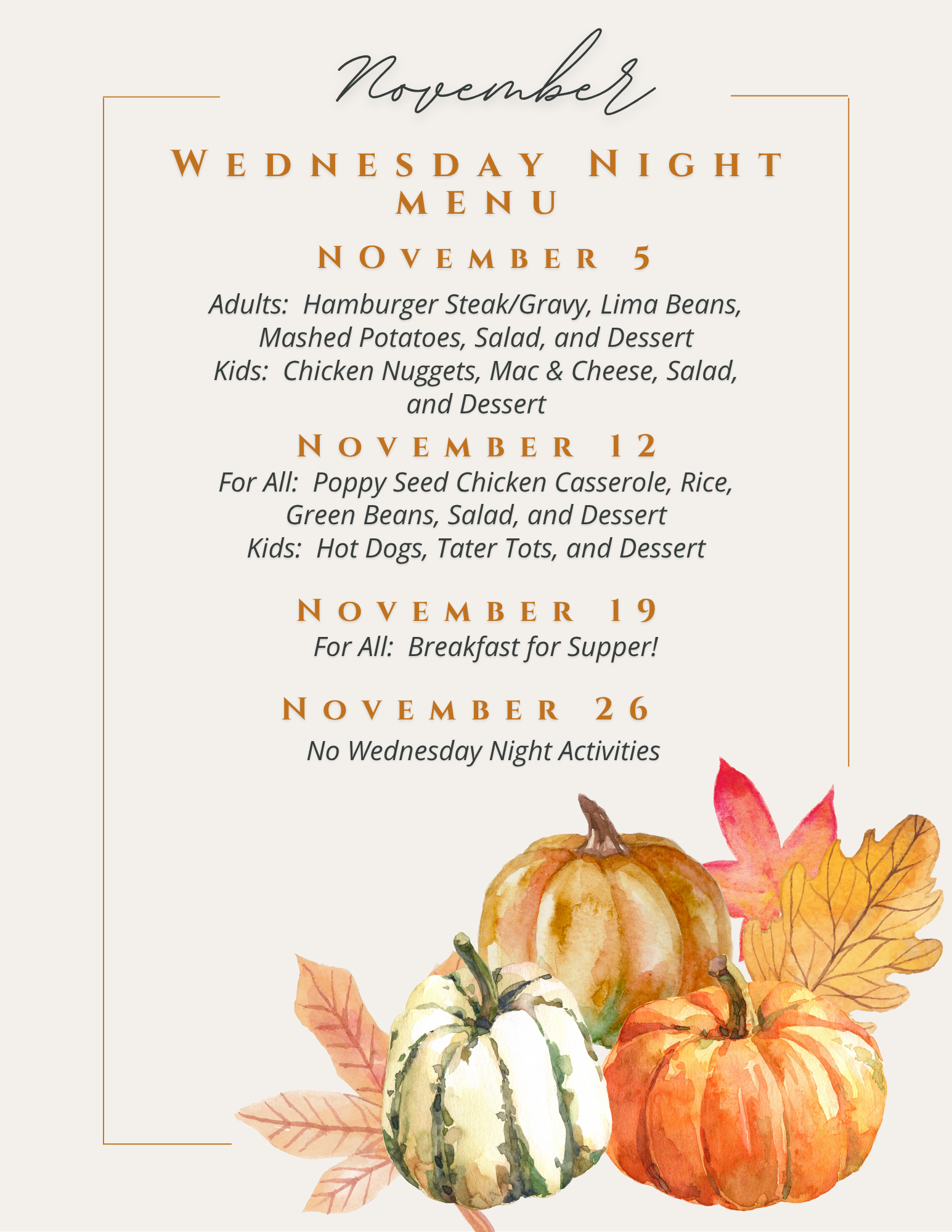 Orange Thanksgiving Menu-2
