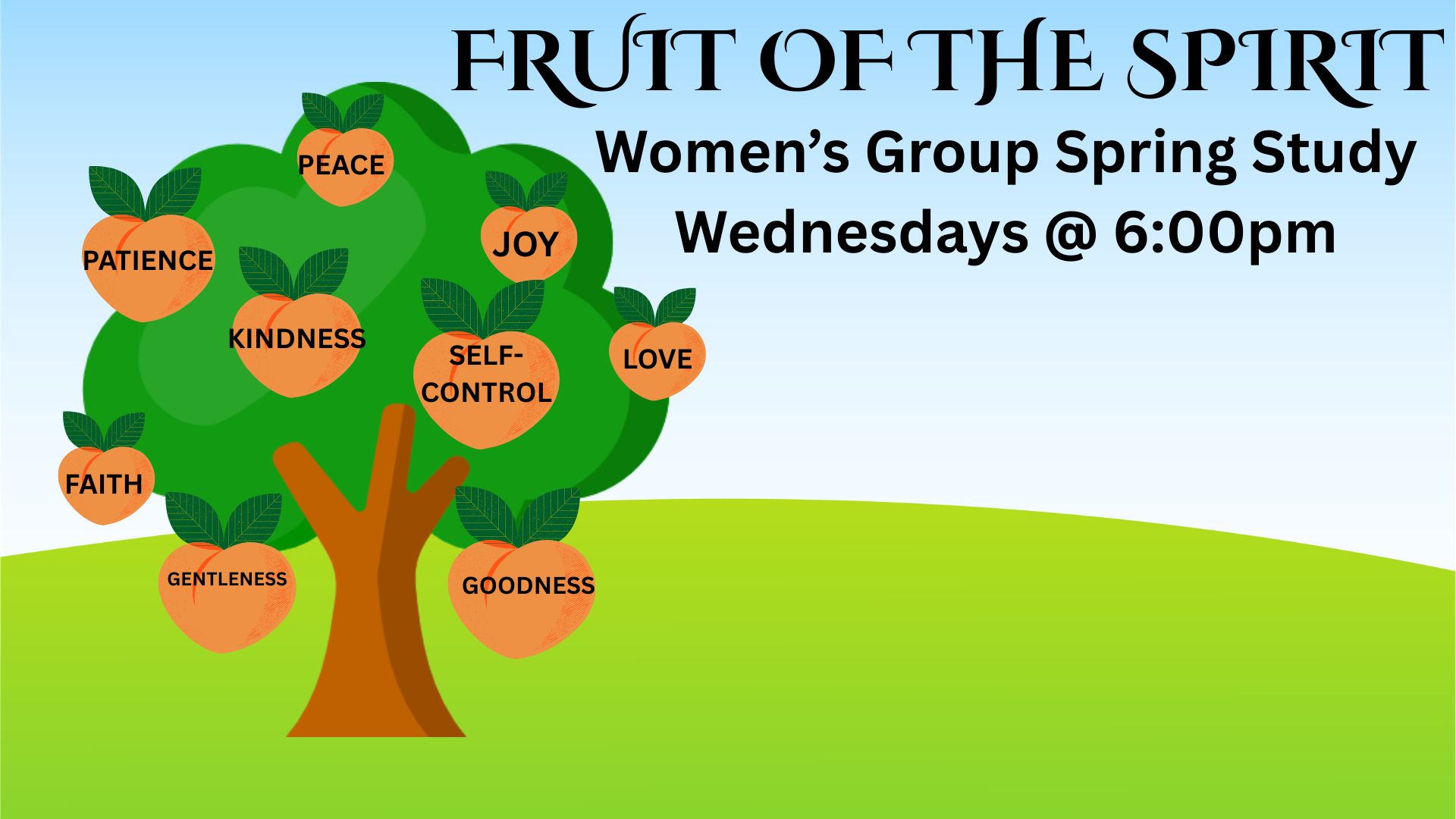 Women’s Group Spring Study Wednesdays @ 600 Beginning Jan. 14 Designed for women to join as often as