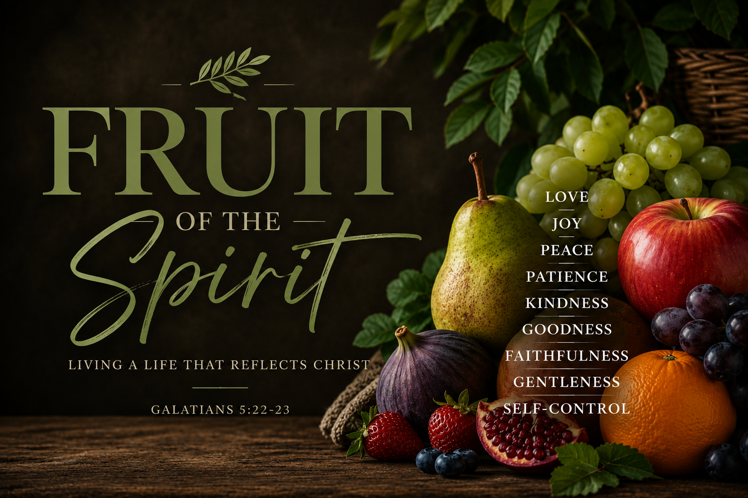 The Fruit Of The Spirit  banner