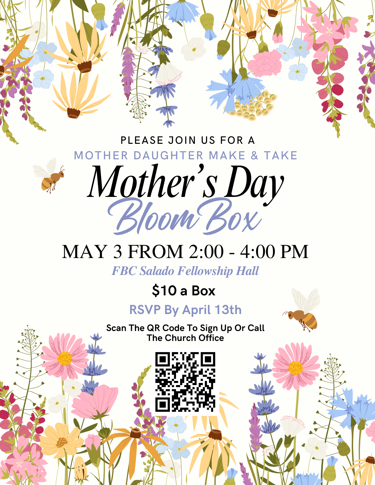 Colorful Floral Illustrated Spring Flowers Market Flyer (3)