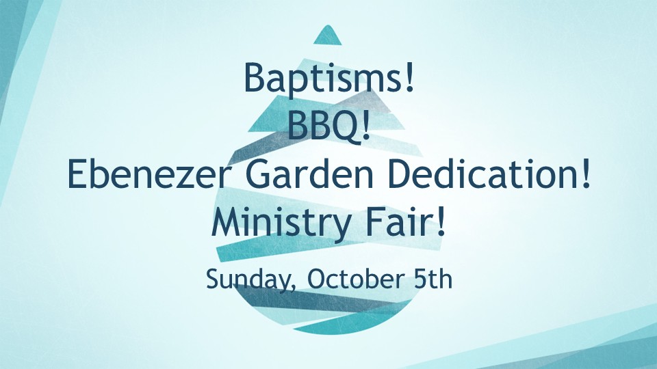 Baptism BBQ Ebenezer Garden Ministry Fair image