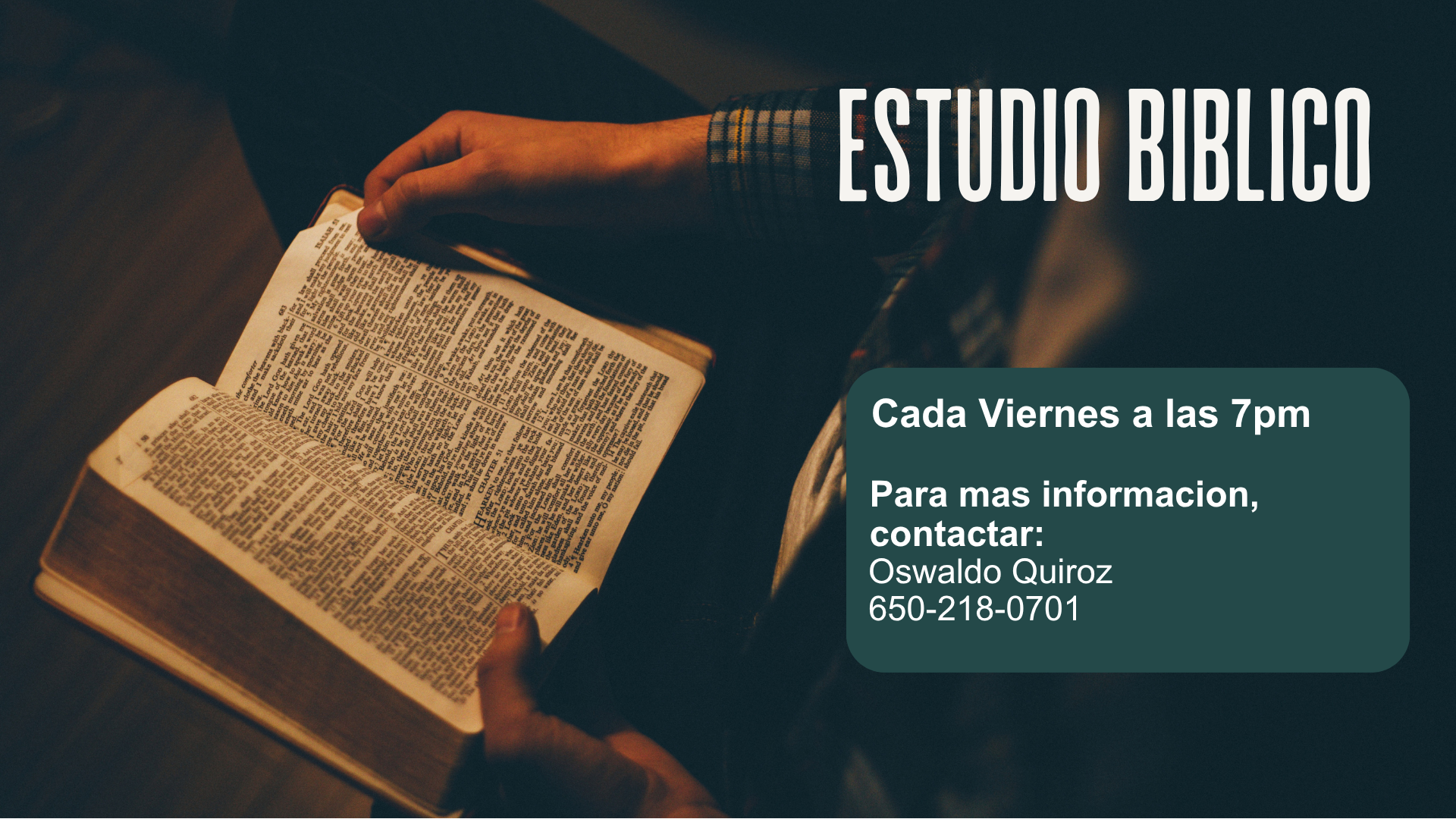 Spanish Bible Study - Contact Info
