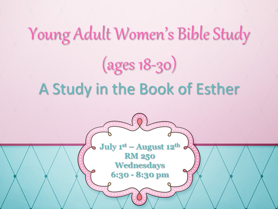 Young Adult Women's Bible Study - July 2026 - Standard 4x3