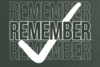 Remember banner
