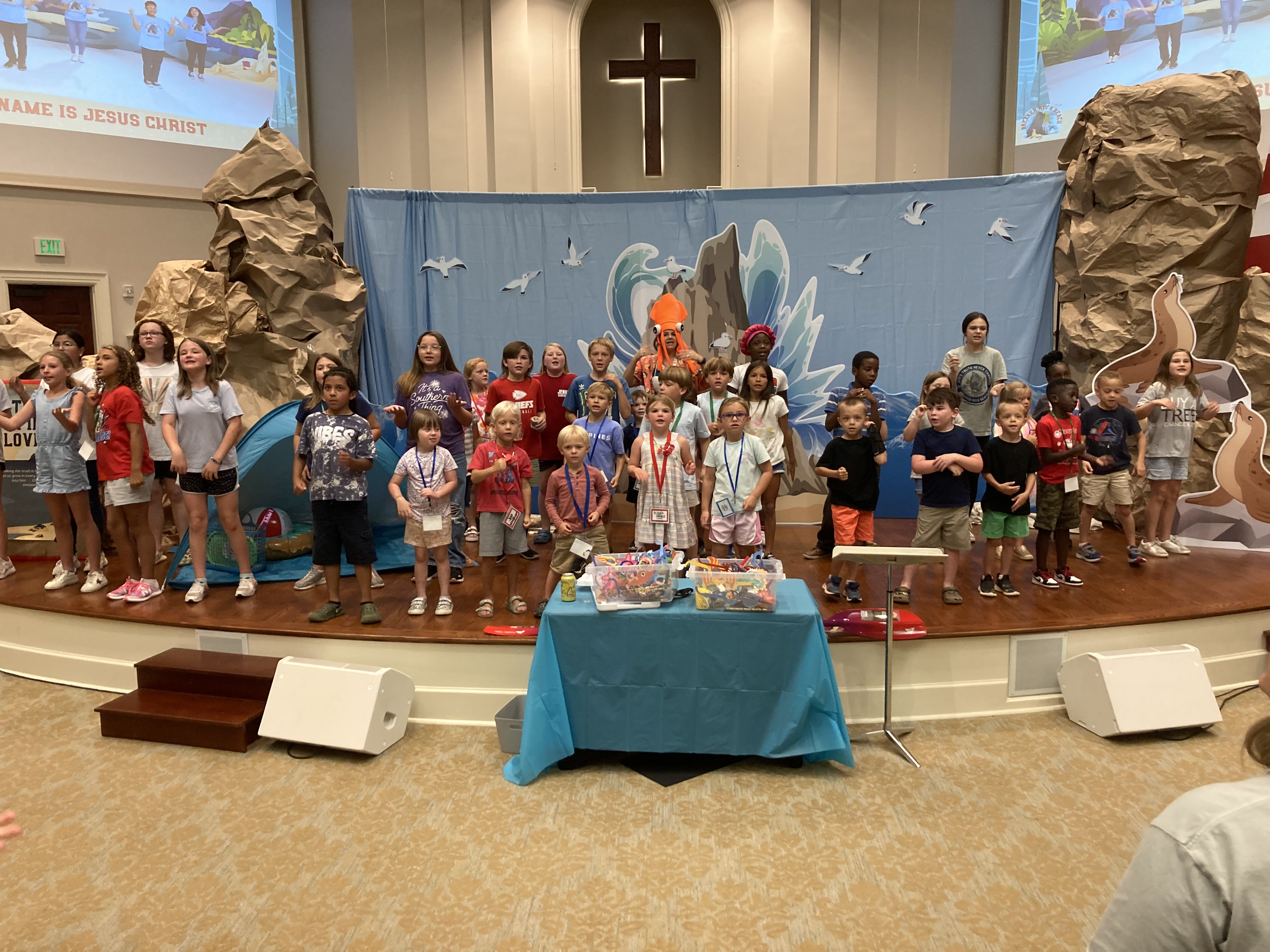 Children participating in Awana Bible program at FBC Waynesboro