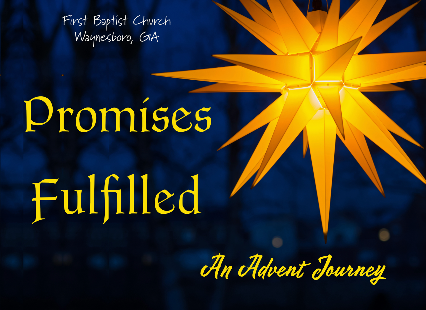 Promises Fulfilled: An Advent Journey banner