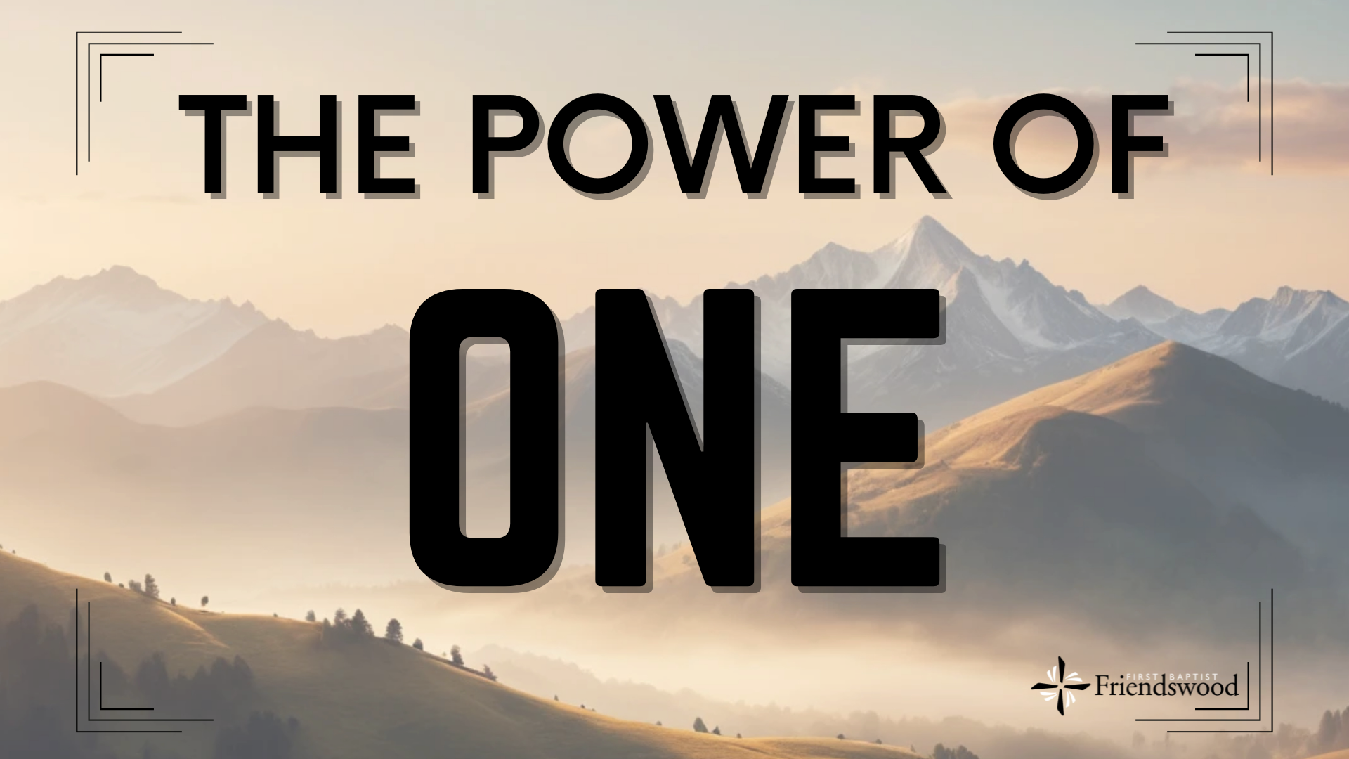 The Power of One banner