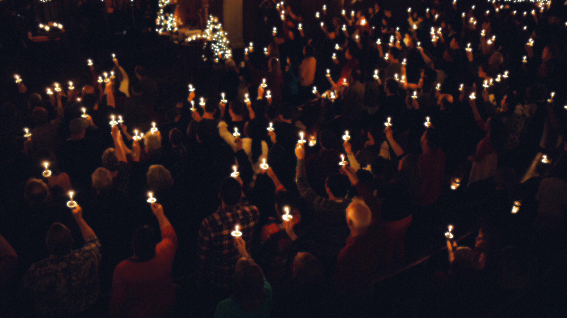 Black and Gold Church Christmas Announcement Presentation image