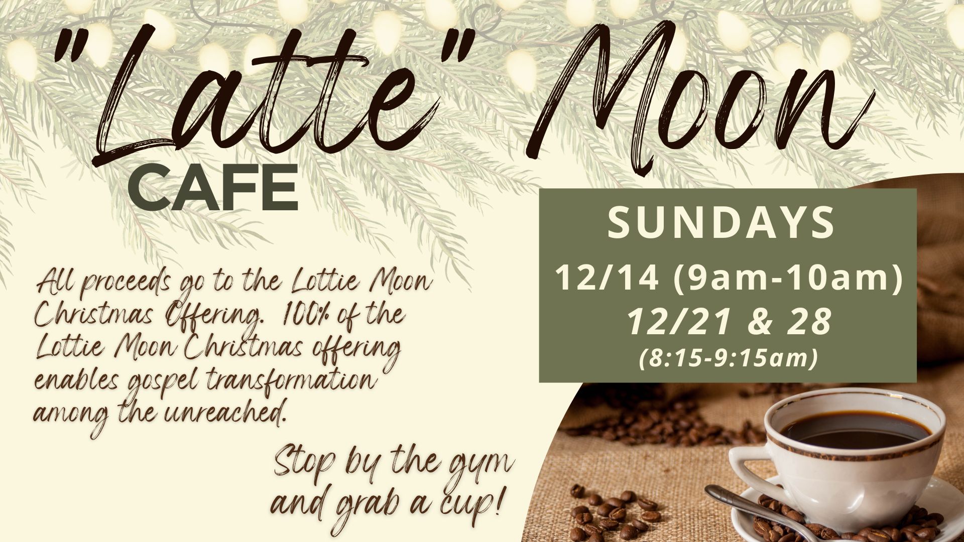 Morning Coffee Meet Aesthetic Facebook Post (7 x 5 in) (Presentation) (4)