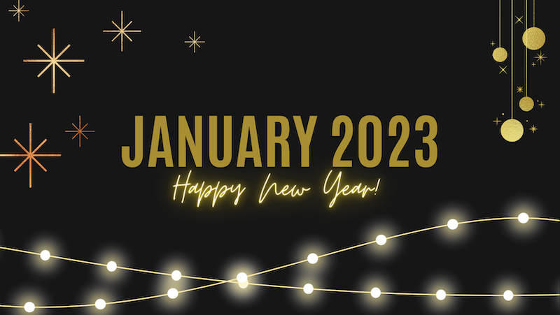 Foothill Kids Gold Simple Happy New Year