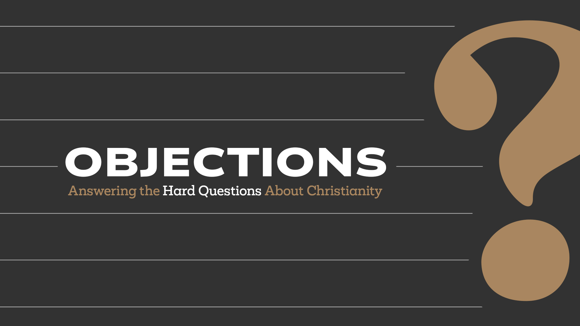 Objections  banner