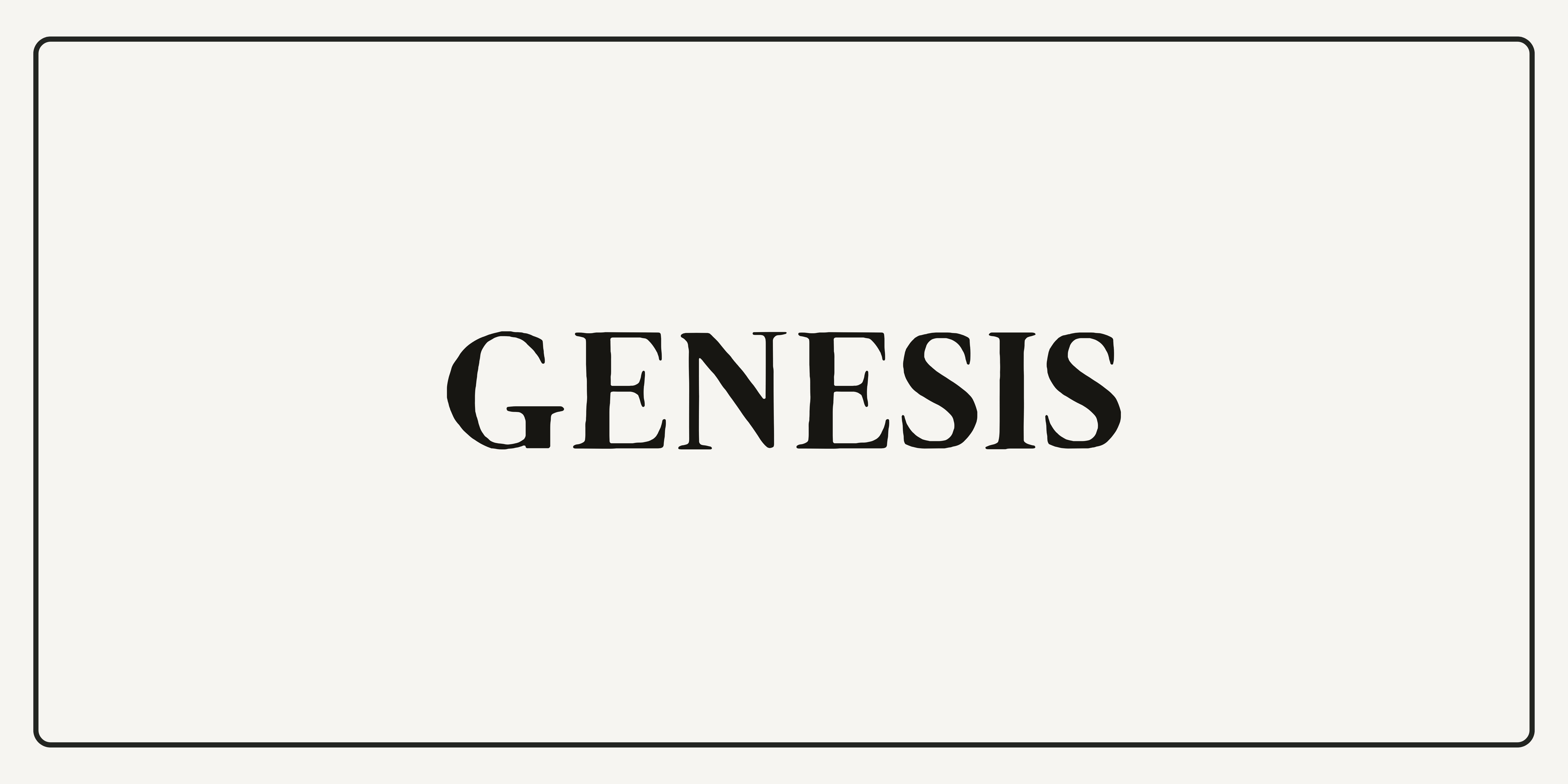 Genesis banner