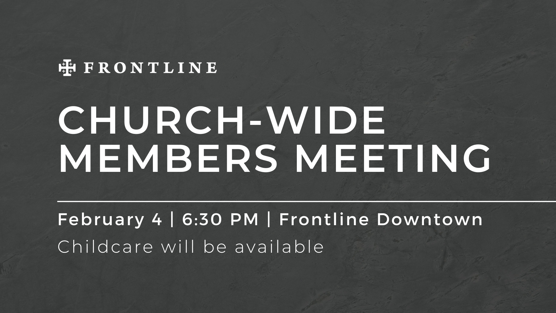 Church-Wide Members Meeing