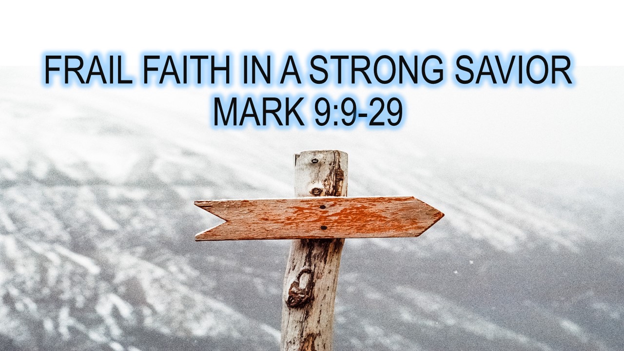 FRAIL FAITH IN A STRONG SAVIOR