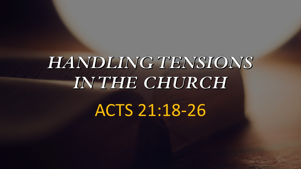 handling tensions in the church