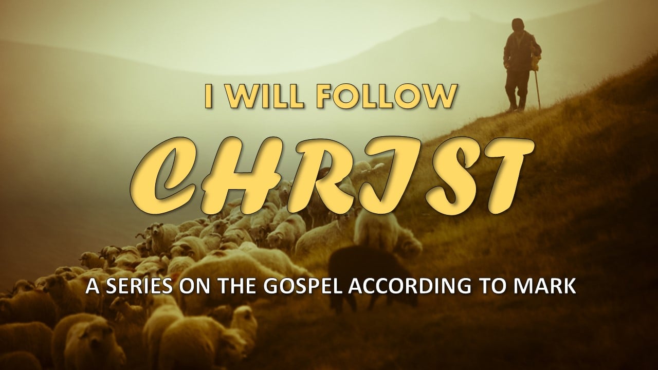 I Will Follow Christ banner