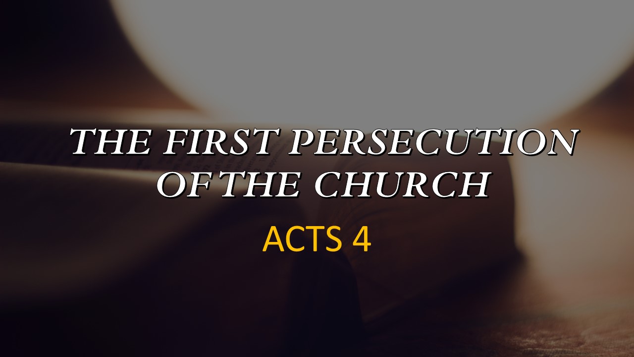 the first persecution of the church
