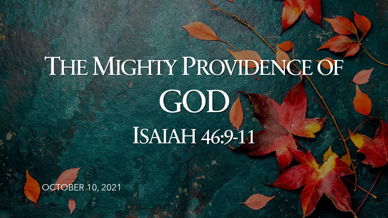 the mighty providence of God