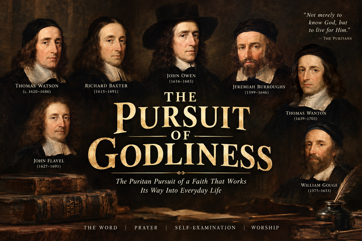 The Pursuit of Godliness: The Puritan Pursuit of a Faith that works its Way into Everyday Life banner