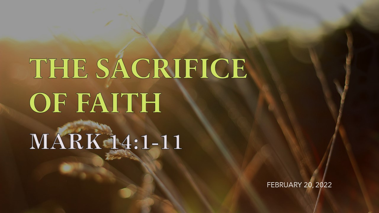 the sacrifice of faith