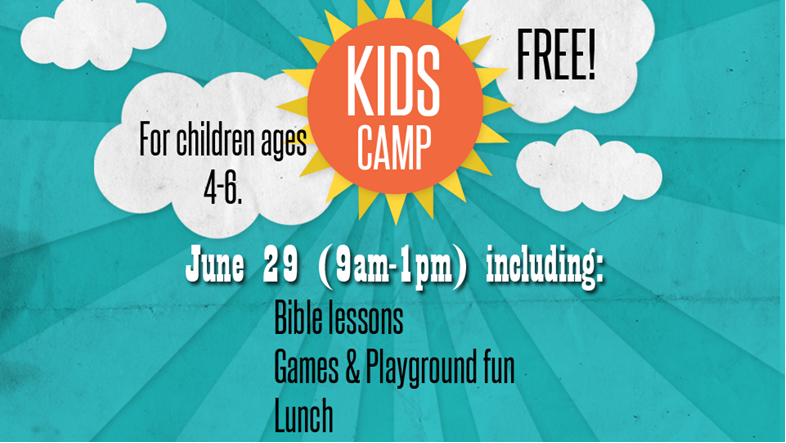 2016 - 6.29 Kids Camp Fun Day 4-6 year olds
