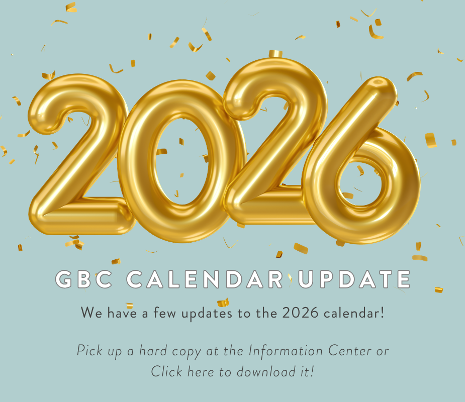 3-27-26 2026 GBC CALENDAR Update eNews
