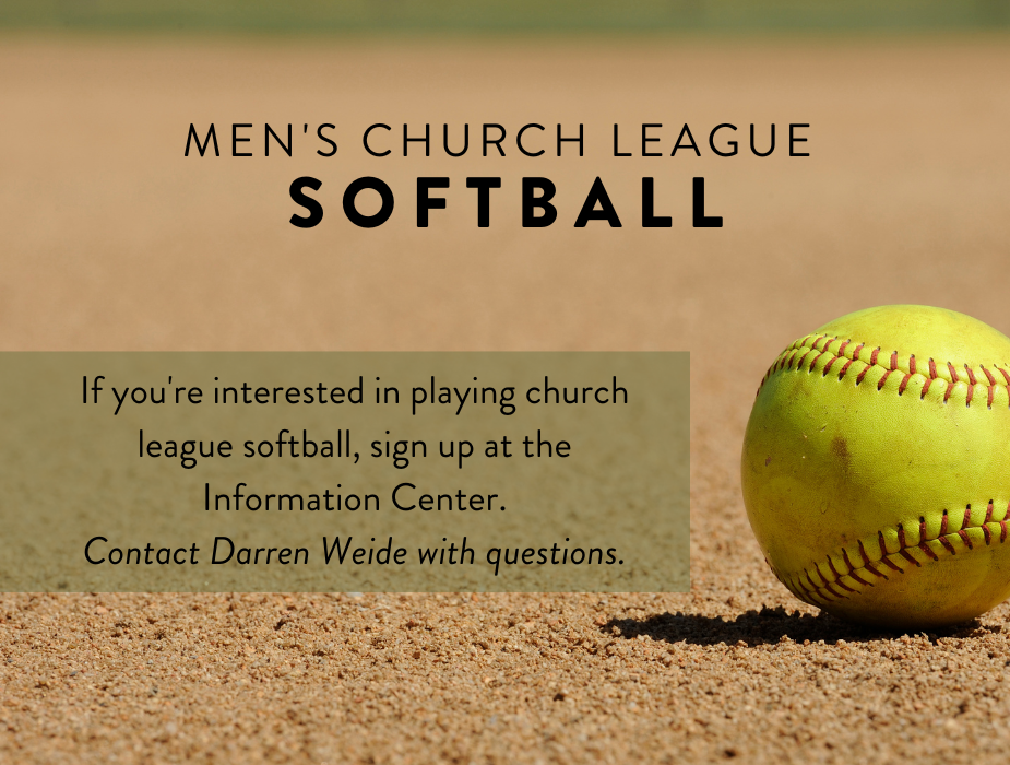 4-10-26 Men's Church League Softball enews