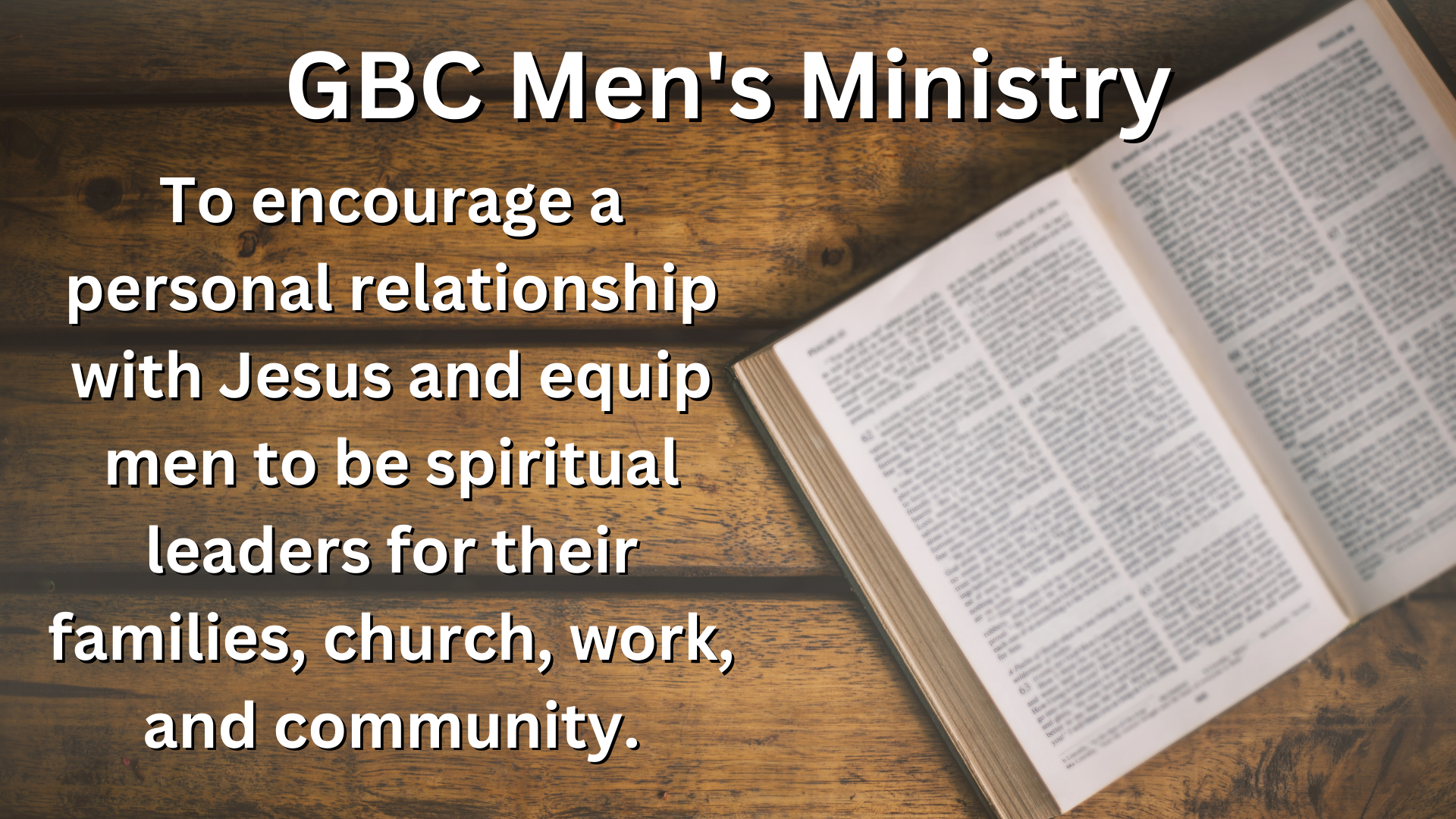 GBC Men's Ministry