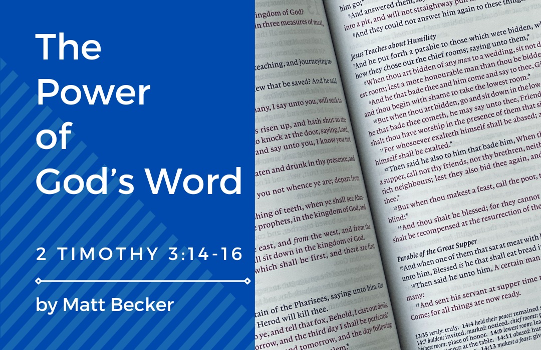 The Power of God's Word banner