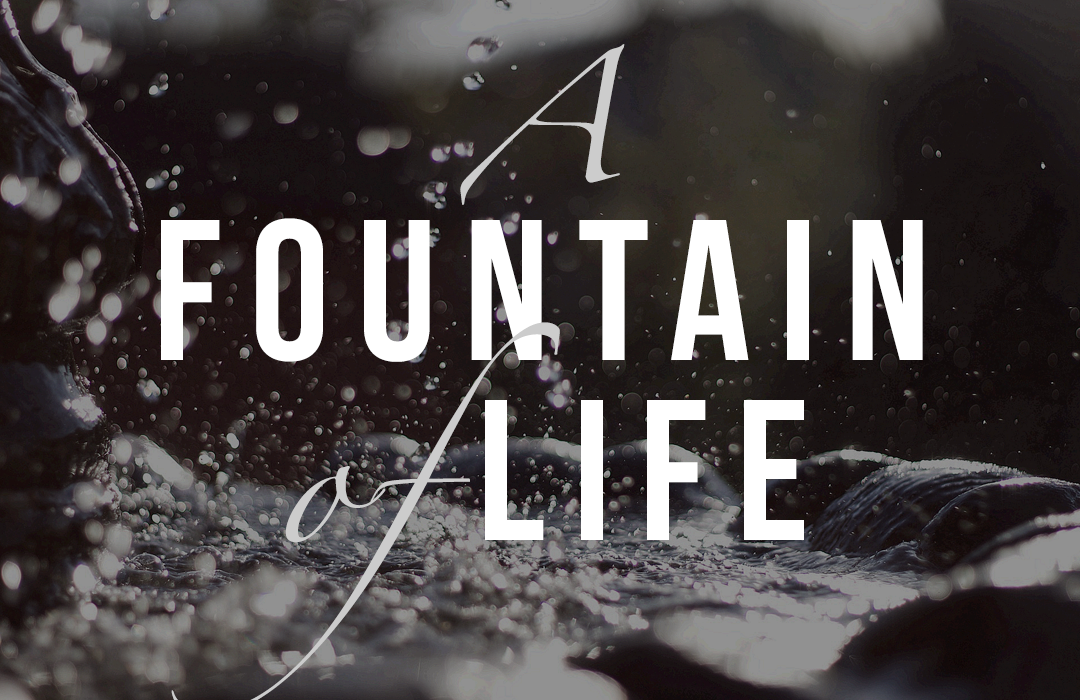 A Fountain of Life banner