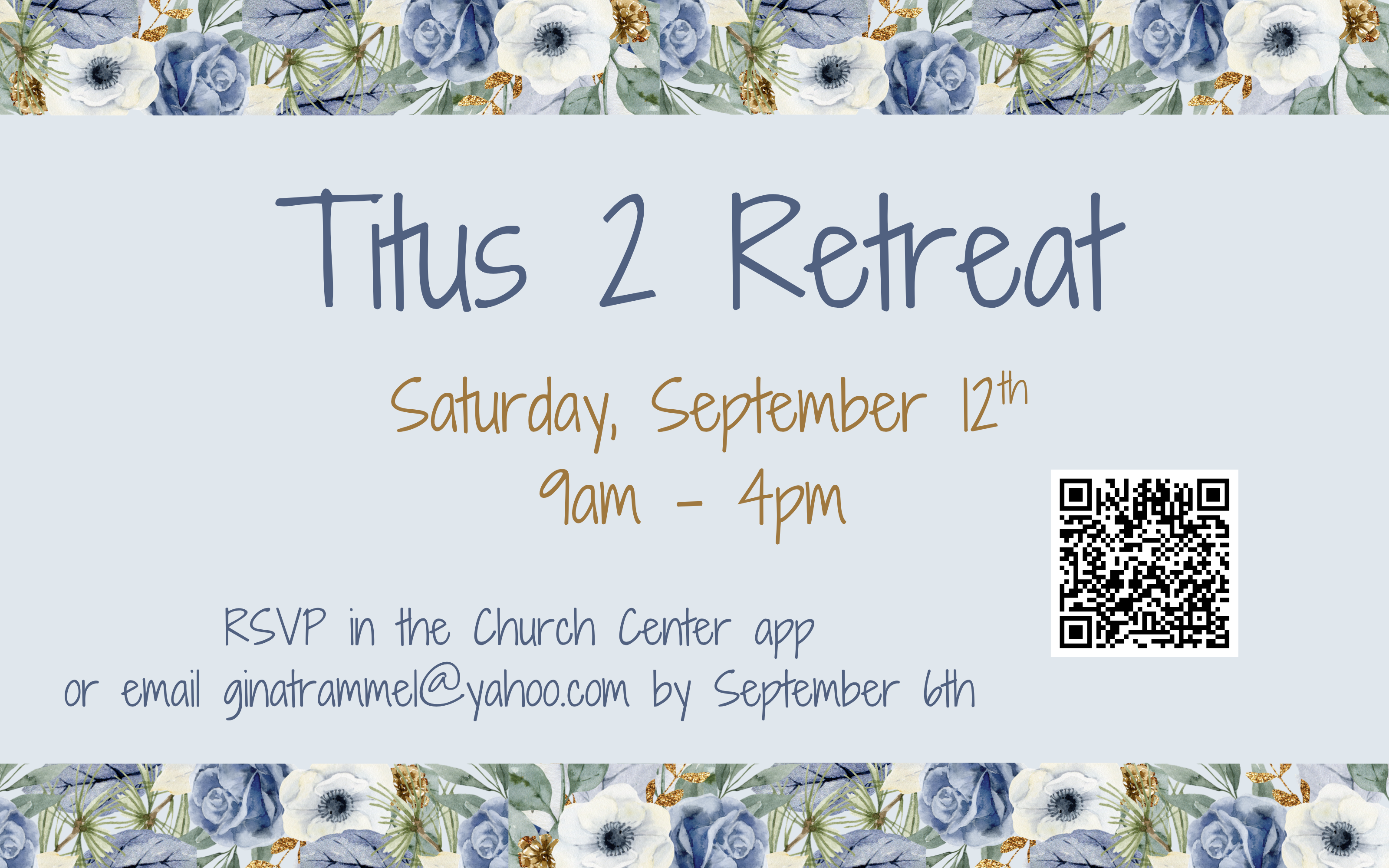 Titus 2 Retreat 2026 announcement slide-2