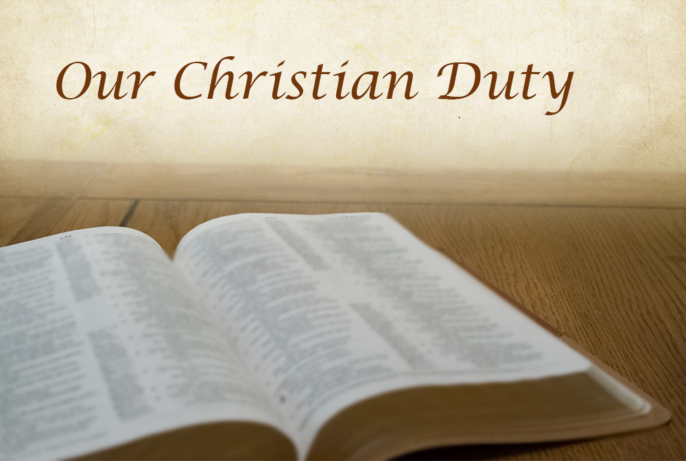 Our Christian Duty banner