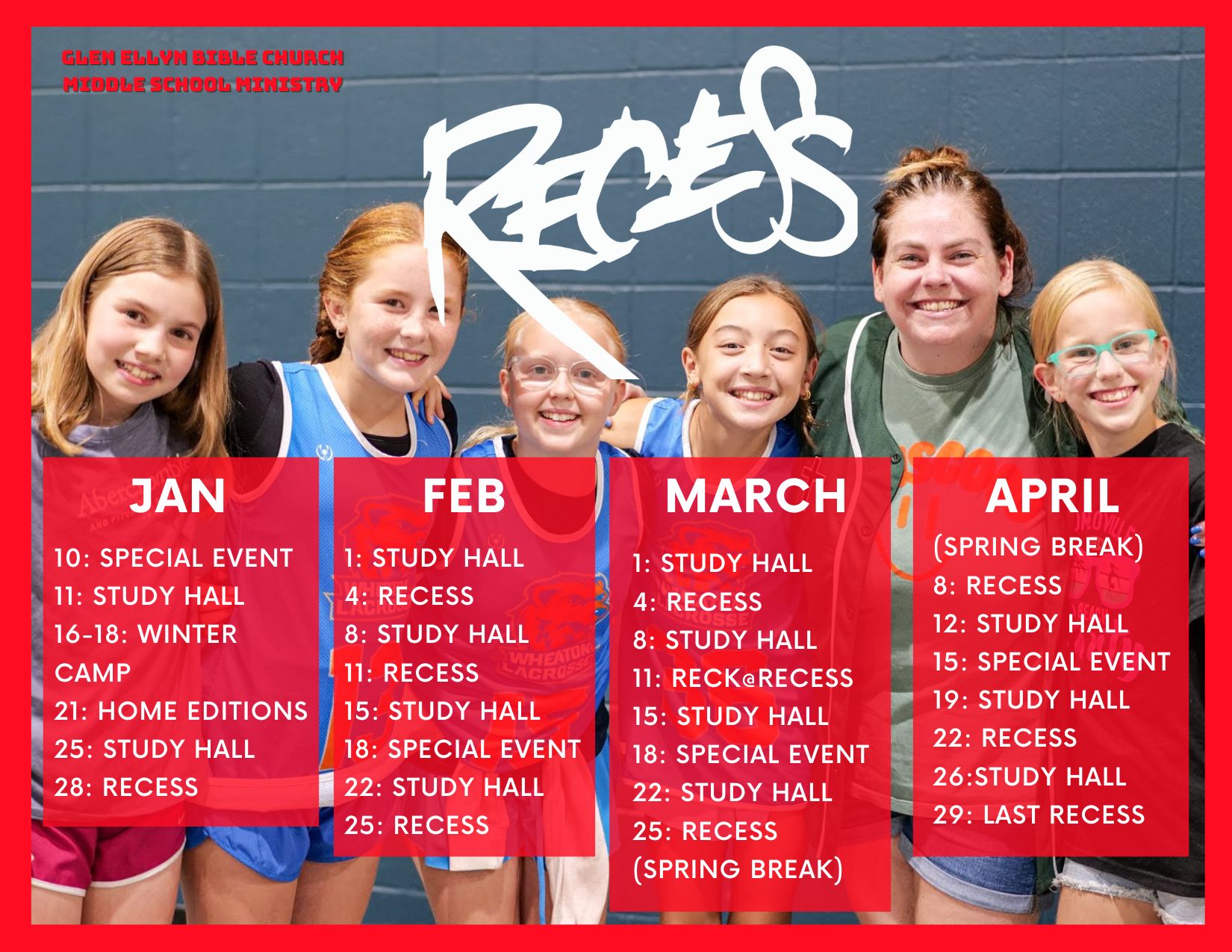 Recess 2026 CALENDAR (Postcards (Landscape)) (1)