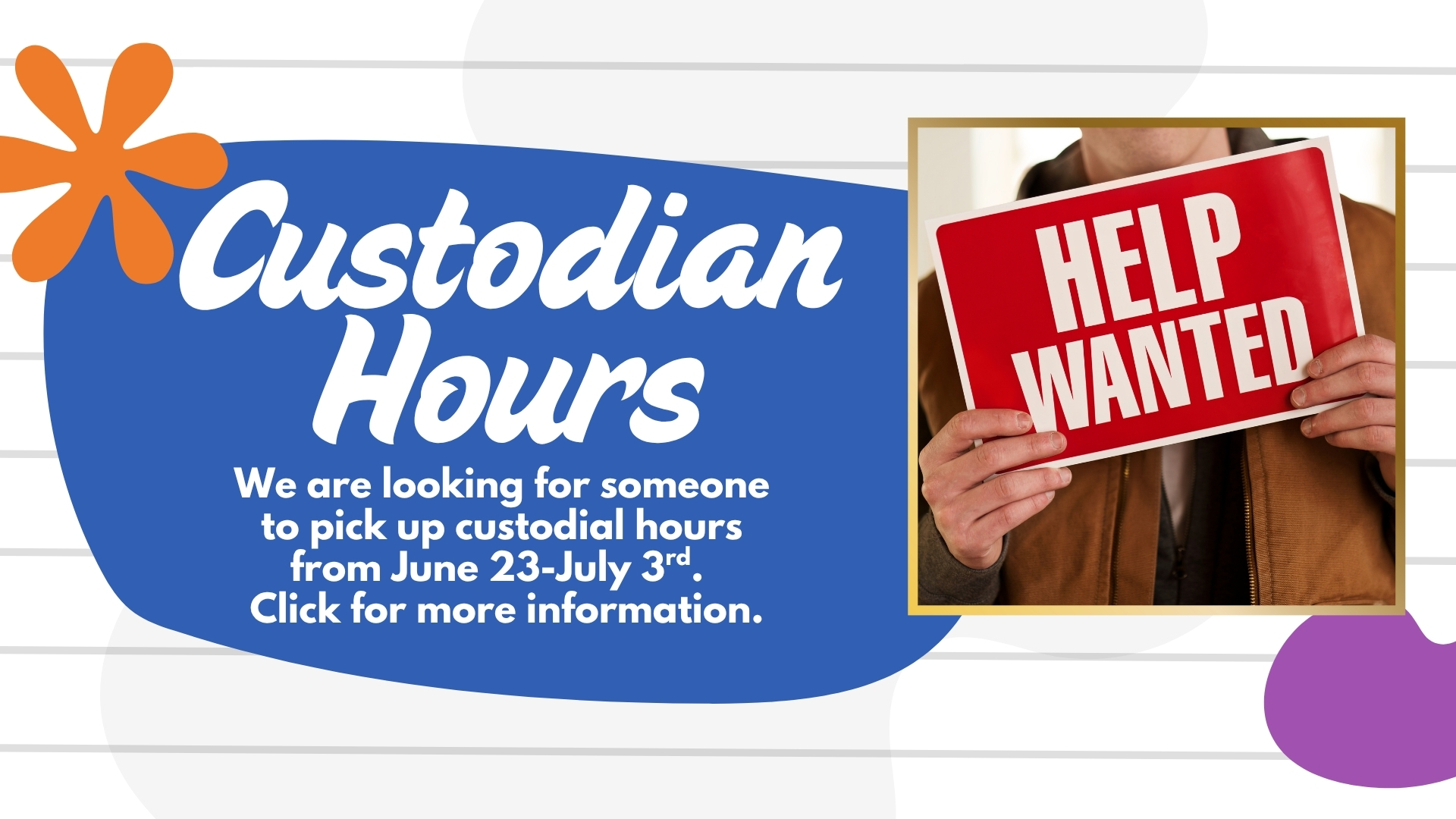 Custodian Hours image