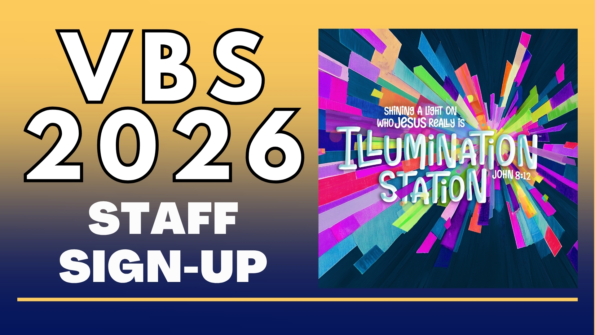 Illumination Station VBS 2026 - Participant Registration