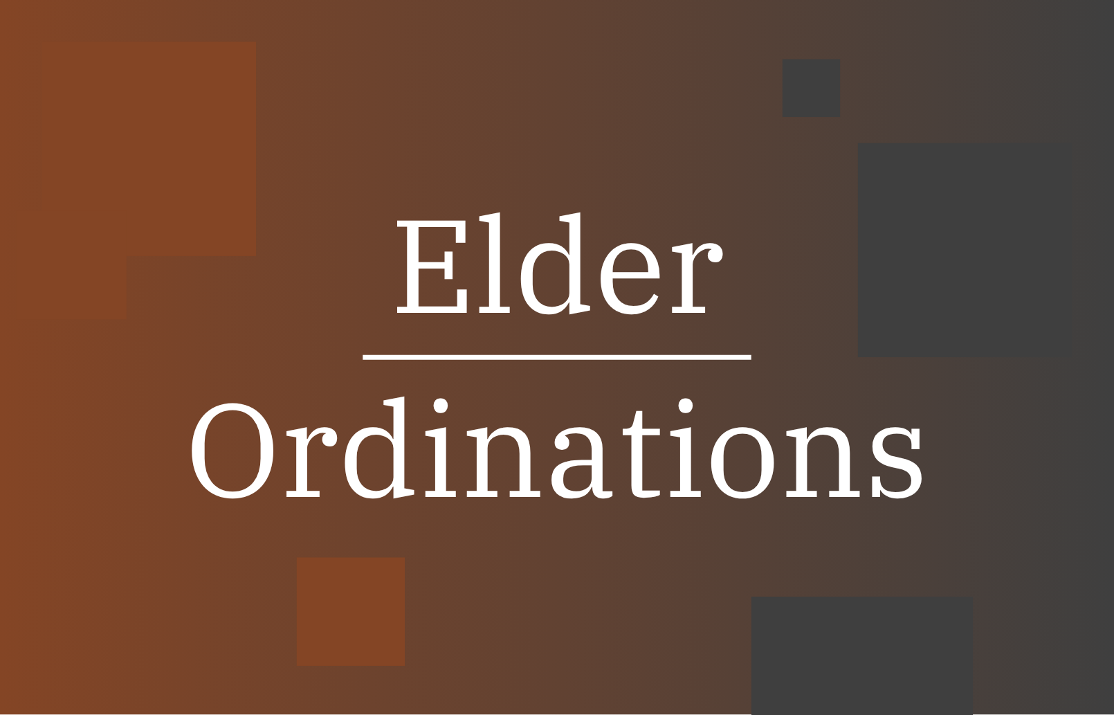 Elder Ordination image