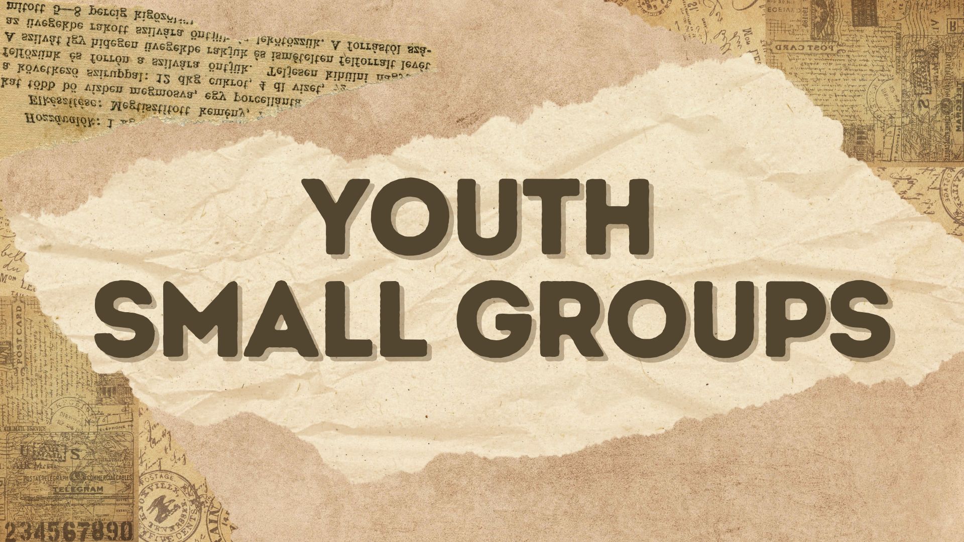 Youth Small Groups no info