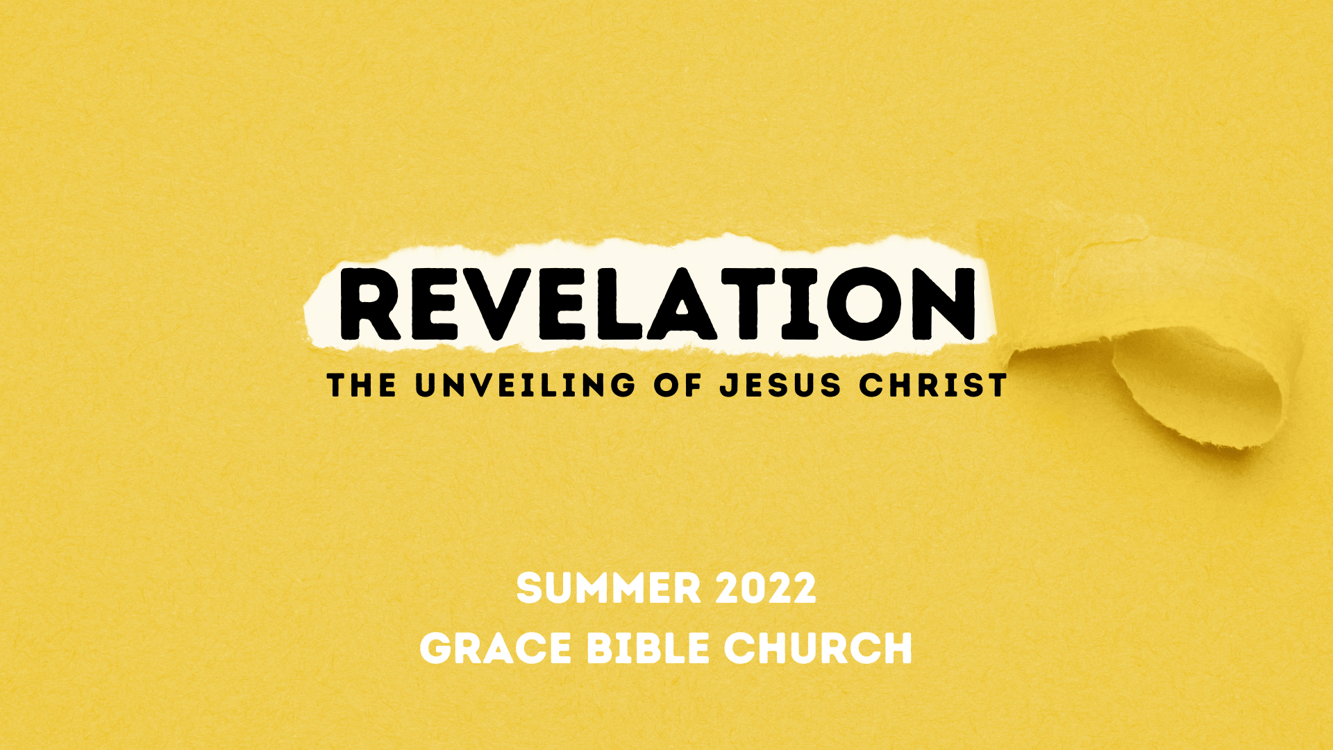 Revelation: The Unveiling of Jesus Christ banner