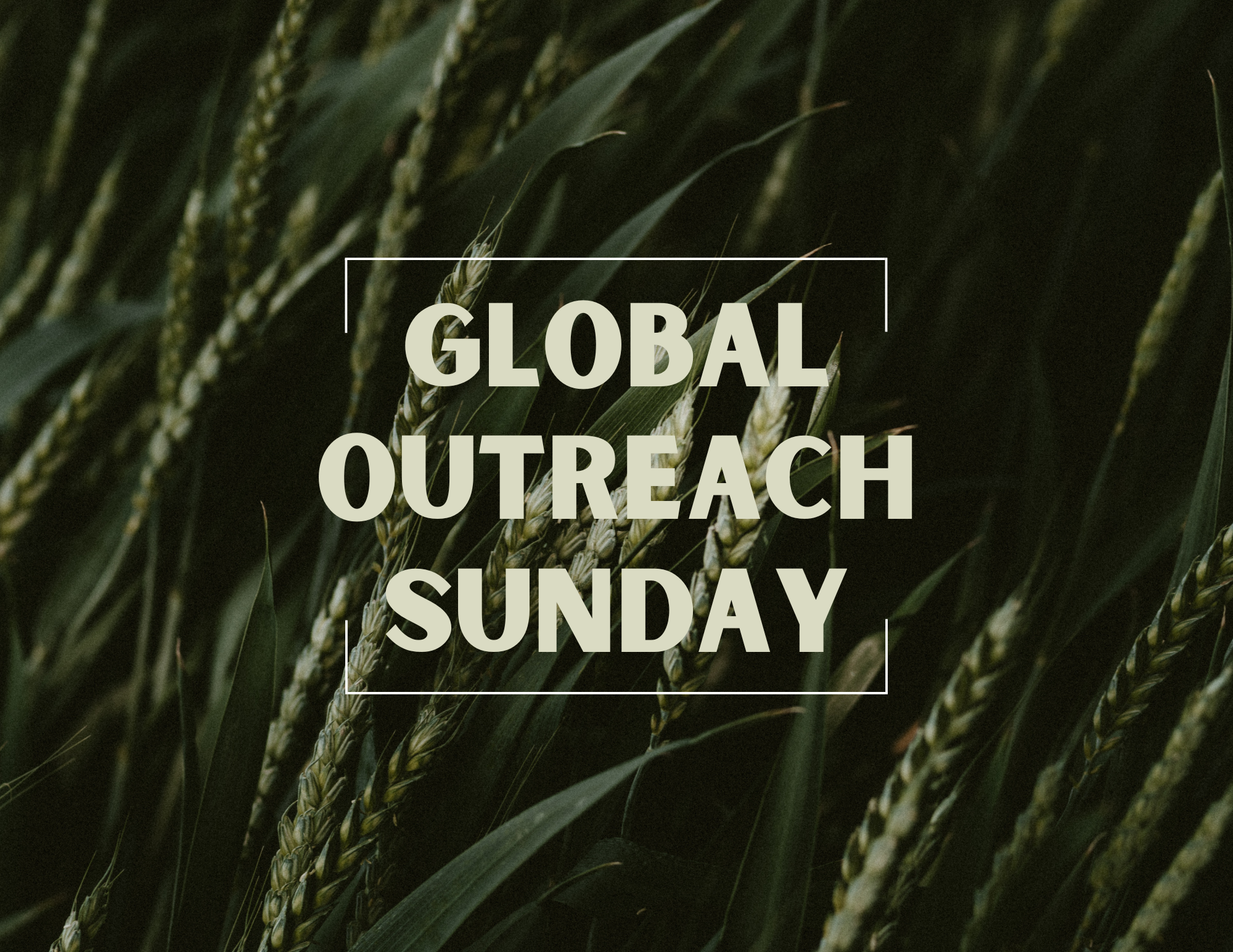 Global Outreach Sunday banner